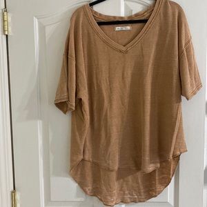 We the Free Oversized Waffle Knit Tee